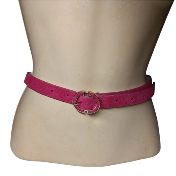 Belt Pink Suede White House Black Market Genuine Leather Mauve Runway Inspired M main image 10